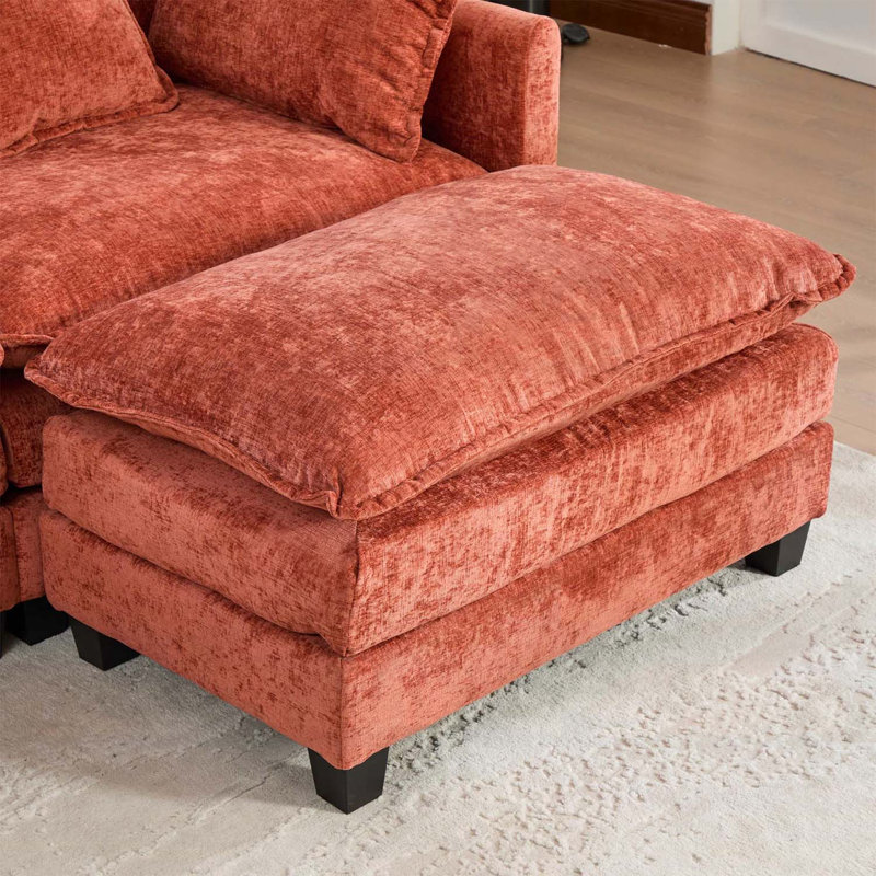 Repose-pieds polyvalent seulement, Orange