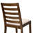 3-piece Dining Room Table Set consists of a square Kitchen Table and 2 Light Tan Polyester Fabric stackable Chair, Antique Walnut Finish-1318520096