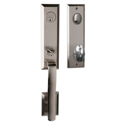 Ensemble de poignée Bravura 971-905 avec poignée Oxford Oxford en nickel satiné