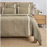 RORY - FLAX / MIDNIGHT - K DUVET