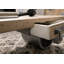 Wheel Coffee Table with Storage