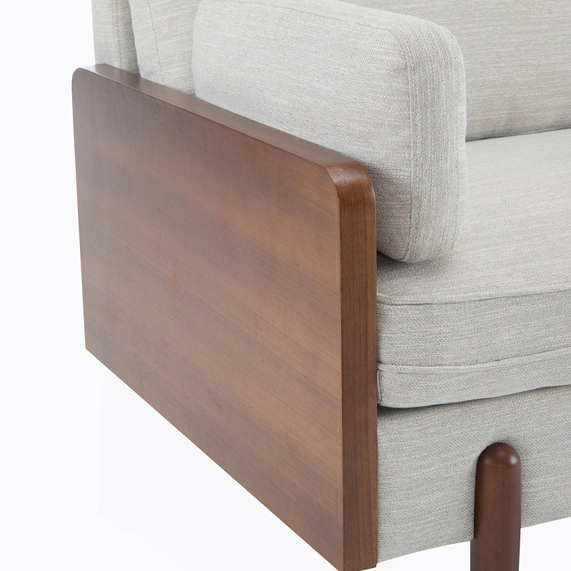 Canapé Mid-Century moderne beige, Beige