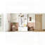 Arbre d'entrée avec banc à chaussures de rangement et tablettes de présentation (blanc)-418315814