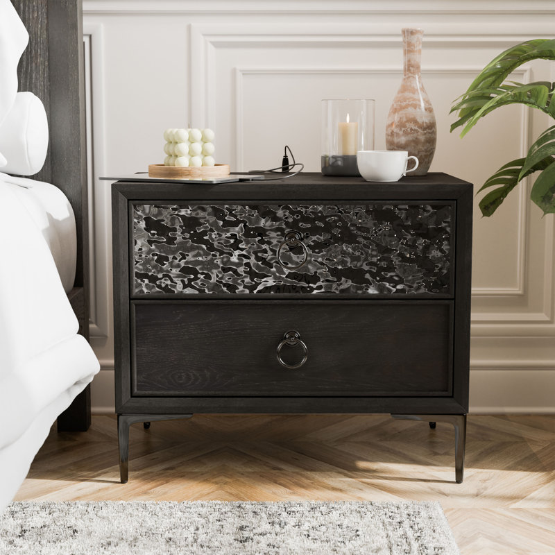 Preste 2-Drawer Nightstand, Brown