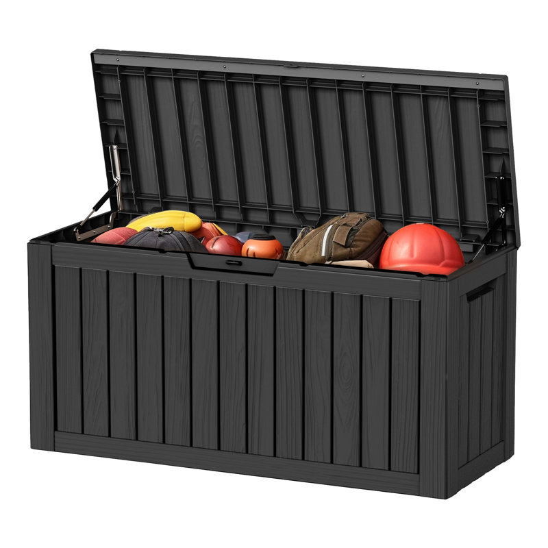 Olilawn Durable Resin Outdoor Storage and Organization Deck Box For Patio Furniture and Supplies(30Gallon、50Gallon、80Gallon、180Gallon、230Gallon）