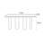 Creative simple black console table-928821793
