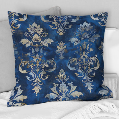 Glamour Damask IV - Glam Throw Pillow
