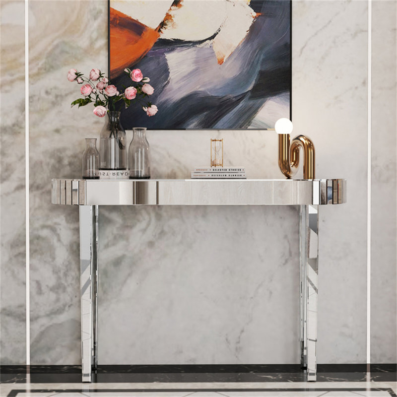 Aadan 120cm Glass Console Table