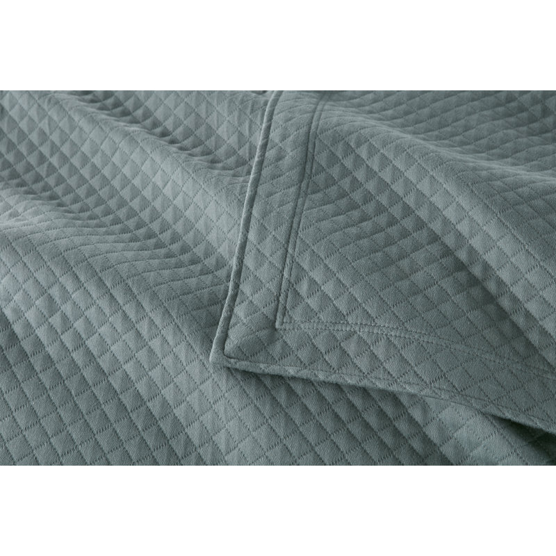 Peacock Alley Oxford Cotton Blend Coverlet