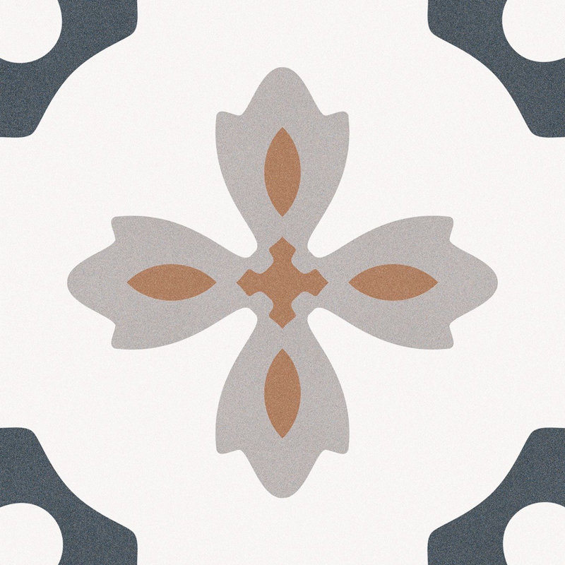 Venice 10" x 10" Patterned Porcelain Floor and Wall Tile