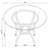 Gunmetal 48-inch Round Dining Table