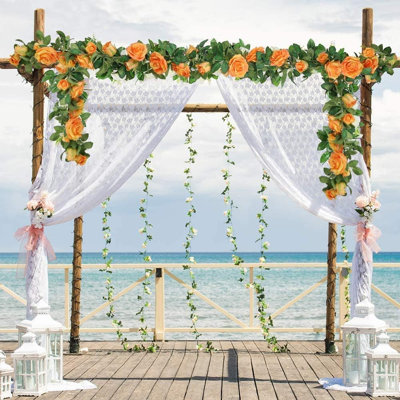 Artificial Rose Vines Floral Garlands Decoration