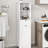 Space Laundry Sorter In White - One Compartment, Drawer, Made From Strong E1 With Finish Compartment Drawer Holder White, Material, Painting For Enhanced Durability