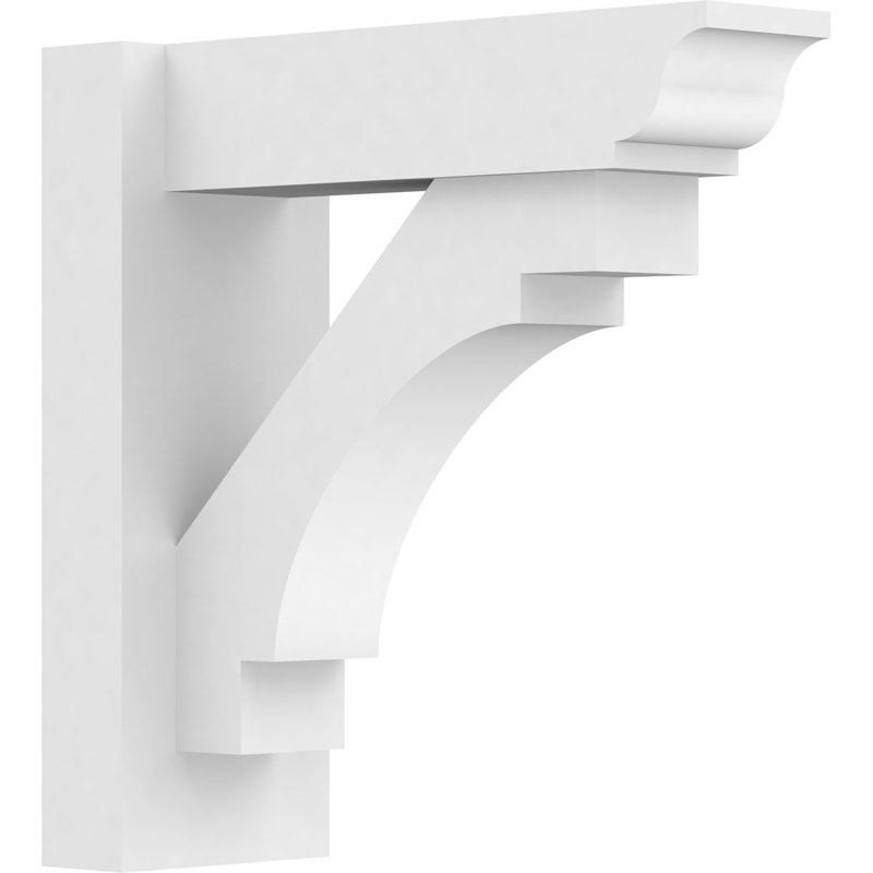 L 5 po x P 14 po x H 14 po Merced Signature Urethane Perspector avec extrémités traditionnelles, brun clair apprêté