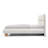 Windsor Cream Boucle Upholstered Queen Bed Frame With Solid Wood Leg