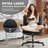 Modern Cross Legged Office Chair With Adjustable Armrest And Swivel Wheels-1641966352