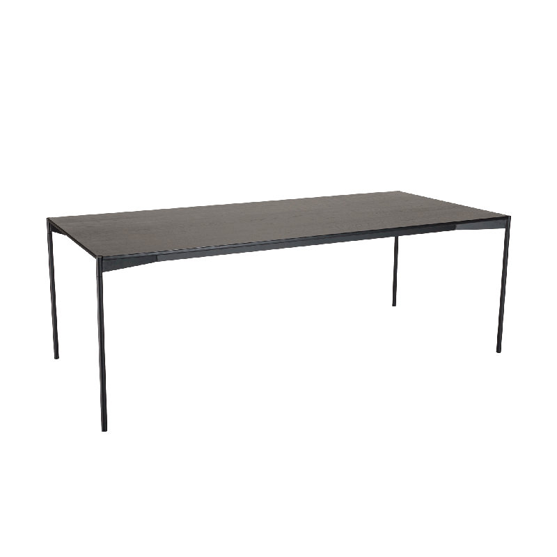 Ibtihal Oak Metal Base Dining Table
