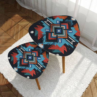 Ensemble de 2 tables gigognes Triangle Nesting