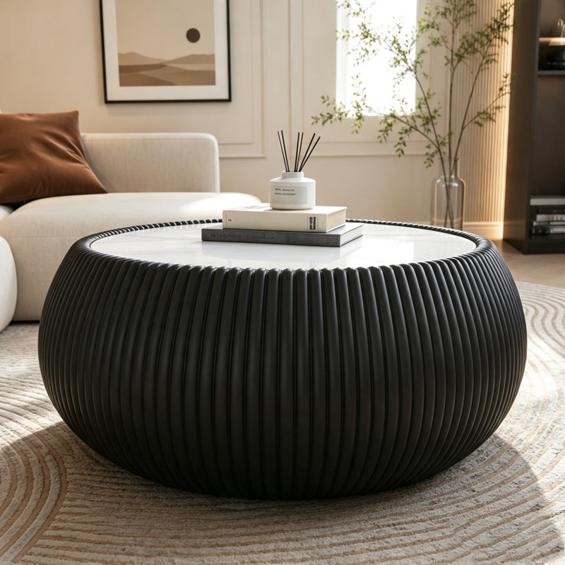 Table basse, Blanc et noir