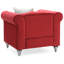 Fauteuil d'appoint Latonya en velours bourgogne-1593258127