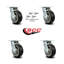 Caoutchouc sur roulettes en aluminium