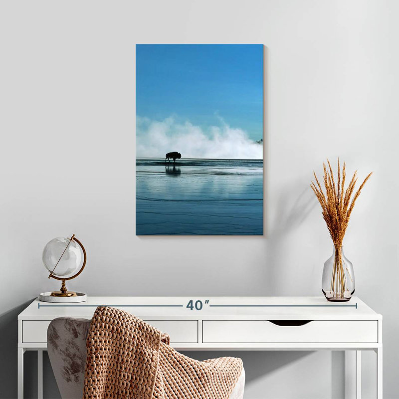Bison Alvord Misty Yellowstone, H 24 po x l 16 po