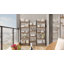 Rustic Brown Industrial Wide Shelving Unit, Wood & Metal Storage Organizer Bookcase with Open Display Shelves for Living Room Home Office-28554114