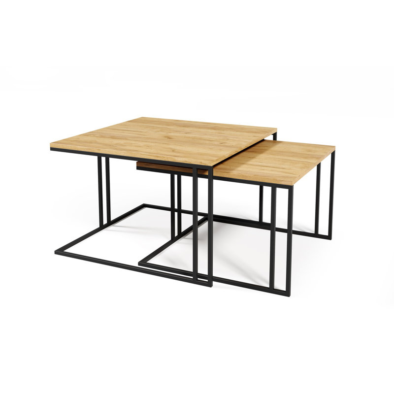 Alino Frame Coffee Table, White/Gold