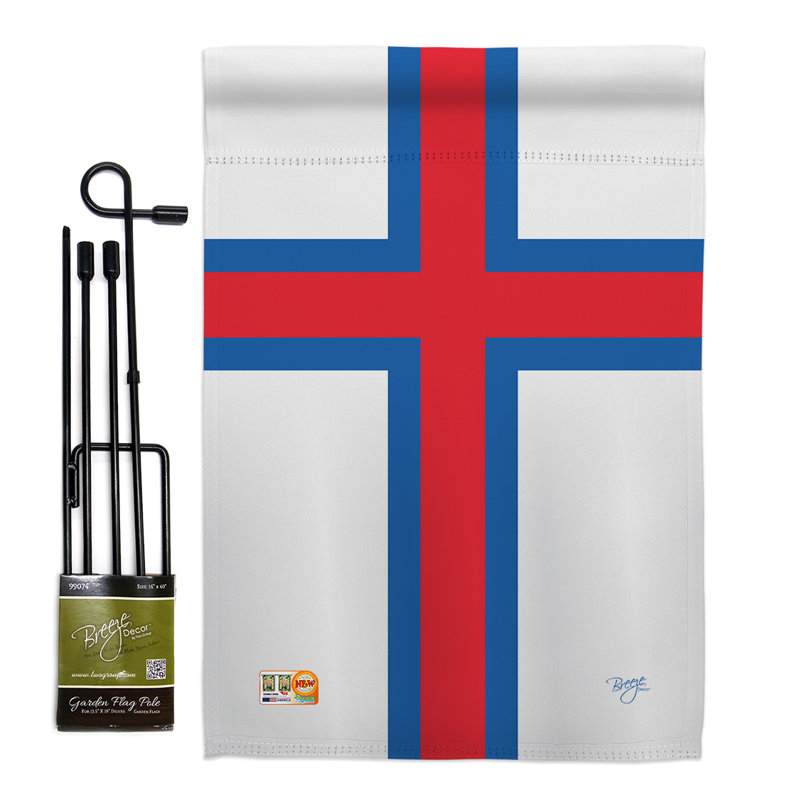 Ensemble de 2 drapeaux 1 pi 5 po 1 pi. 2 côtés