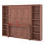 Lit escamotable compact avec bureau et tablettes de rangement-131344251