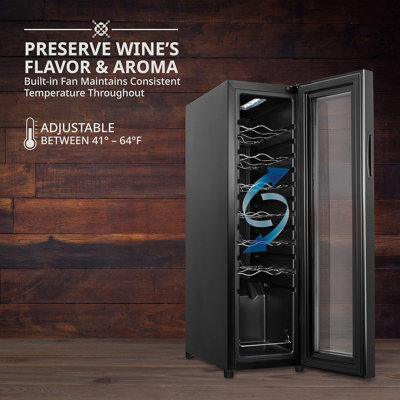 Ivation Single Zone 9.9'' Wine Refrigerator