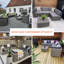 Miacomet Modular PE Rattan Garden Sofa Set and Table for Modern Gardens and Patios (Cover Included)-2090814645-2065260315