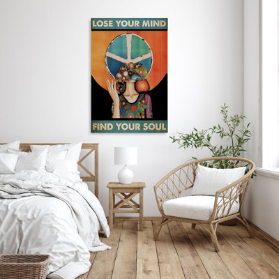 Karina Lose Your Mind Find Your Soul - 1 pièce, impression sur toile tendue sur toile tendue
