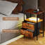40cm W Metal Bedside Table
