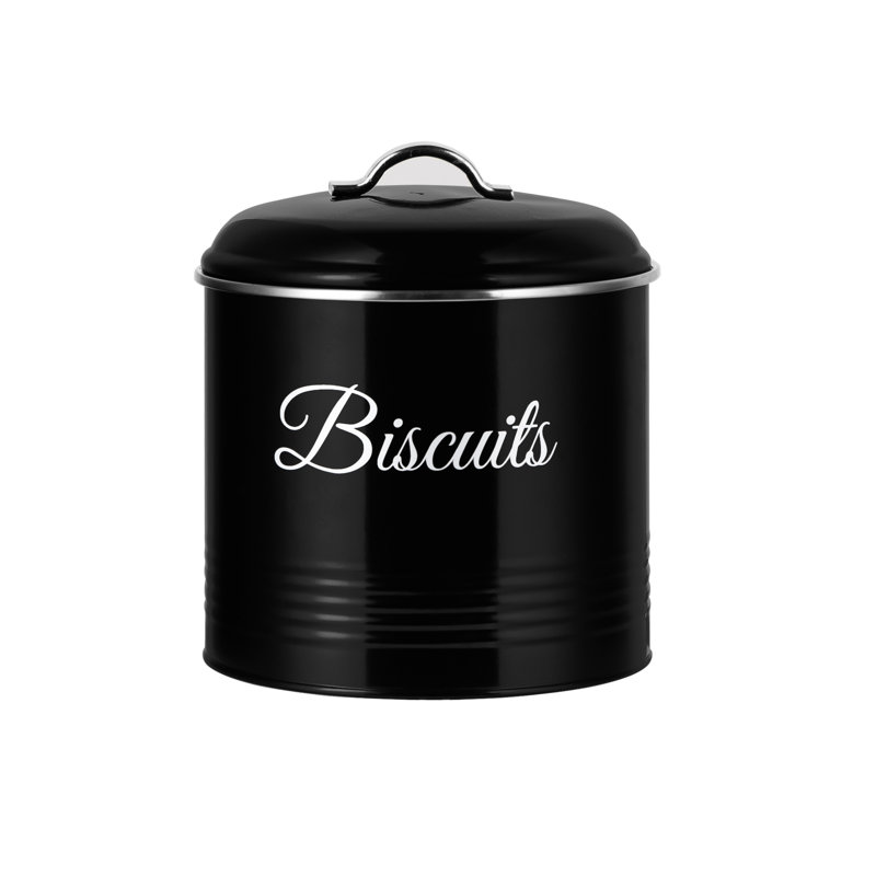 Essentials Metal Jar, Black