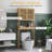 HOMCOM Bamboo Over The Toilet Storage Cabinet