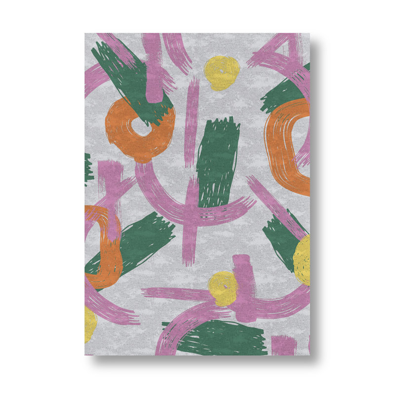 Delainie Abstract Flatweave Area Rug, Rectangle 160 x 230cm