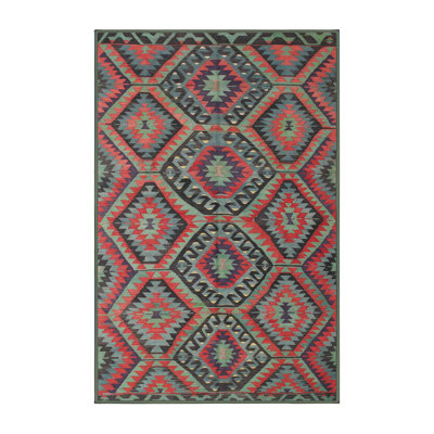 Tapis rouge / vert / brun Avia Southwestern