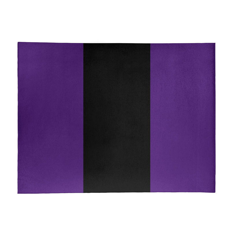 Tapis mauve/noir, Rectangle 4 pi x 6 pi