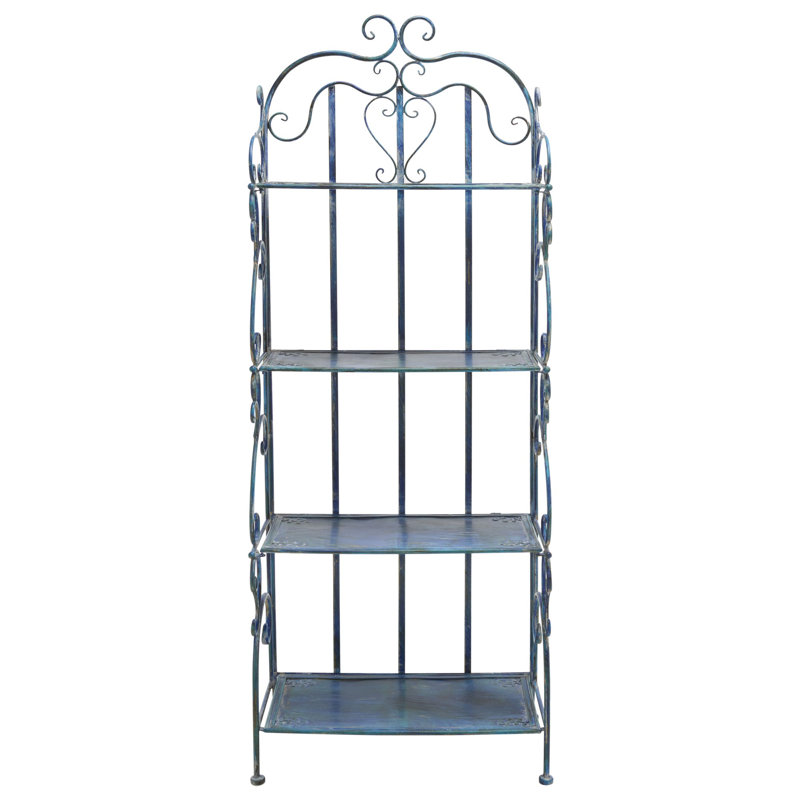 Support pour plante Angellyn, Bleu mousse