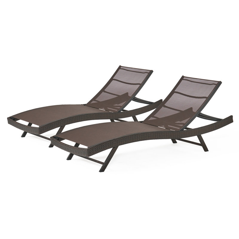 Chaise longue inclinable Alejah