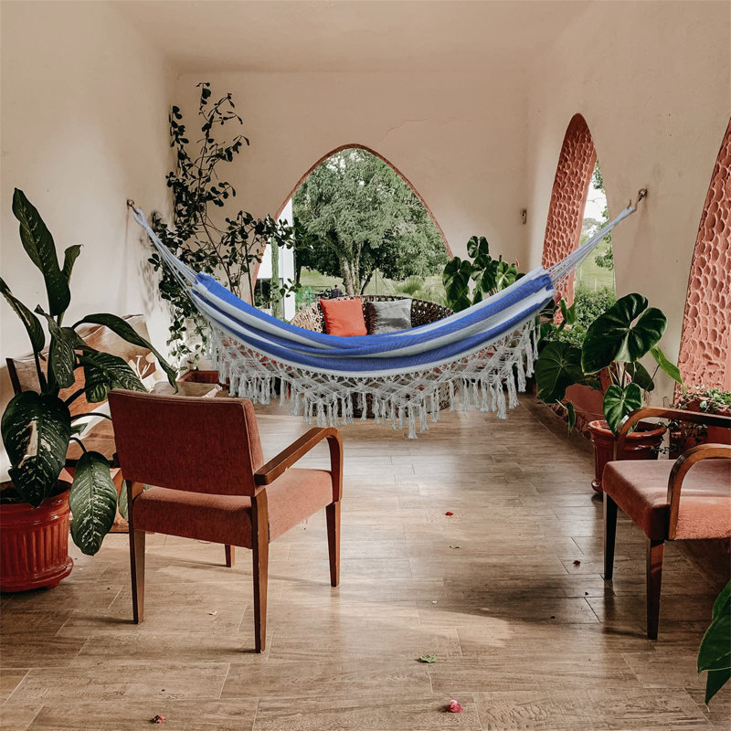 Caislin Classic Hammock, Blue/White