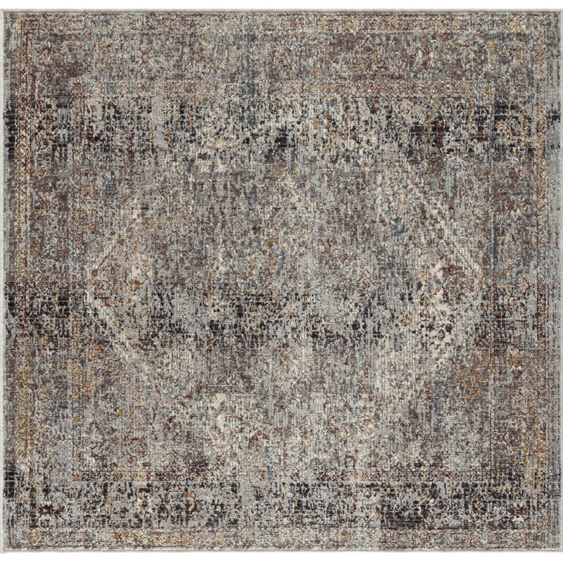 Tapis gris Heneman, Carré 4 pi x 4 pi