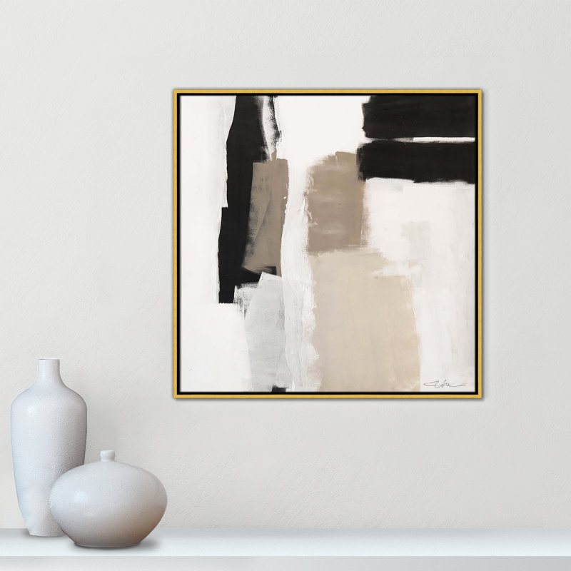 «Earth Scapes II-A» par Casa Fine Arts, Cadre flottant doré, H 31,5 po x l 31,5 po x P 2 po