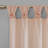 Rosette Floral Embellished Cuff Tab Top Solid Single Curtain Panel-1627952348-1627952419