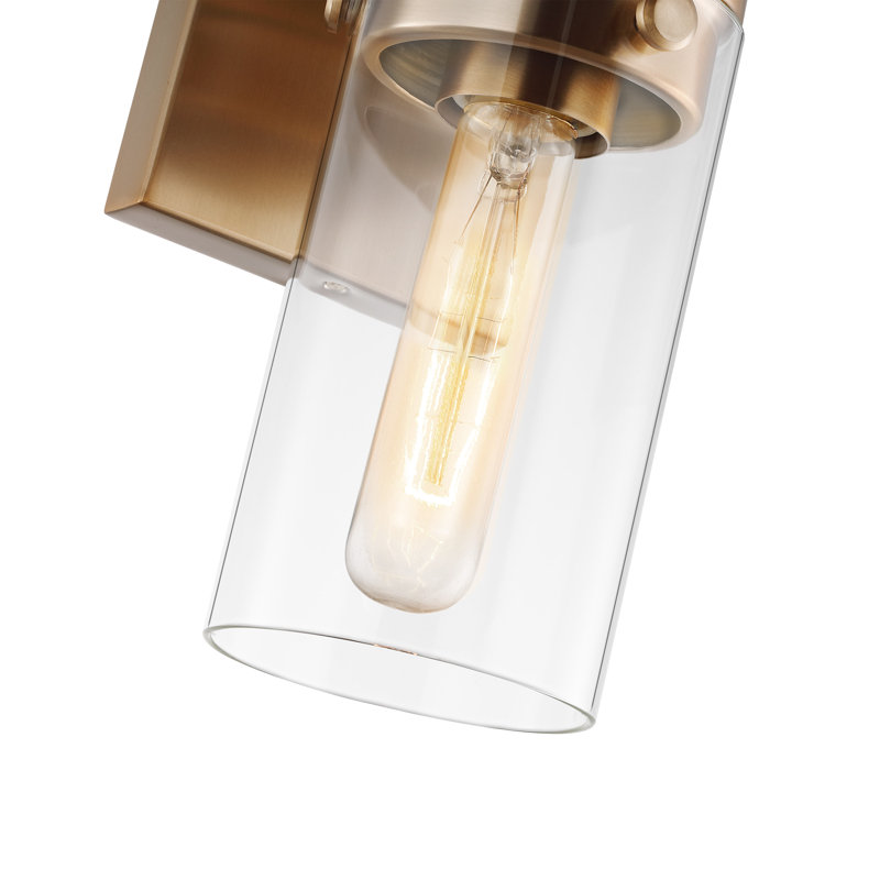 Barahona Steel Armed Sconce, Burnished Brass