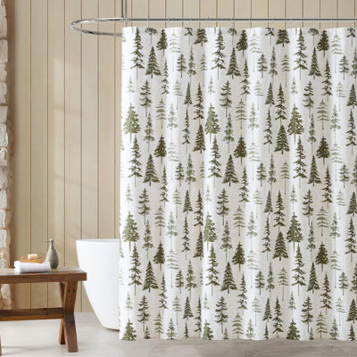 Eddie Bauer Southern Pines Green Shower Curtain