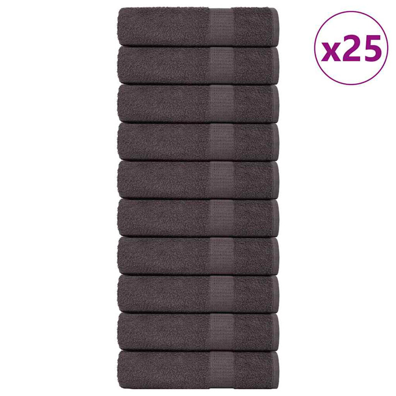 Besek 100% Cotton Bath Towels, 100 x 150 cm, Anthracite, 25