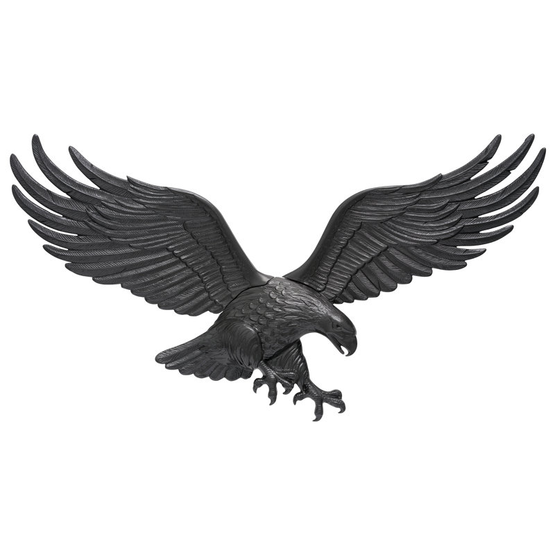 Eagle Wall Decor, 9" H x 29" W x 2" D