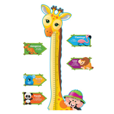 Ensemble de tableau d’affichage de tableau de croissance giraffe